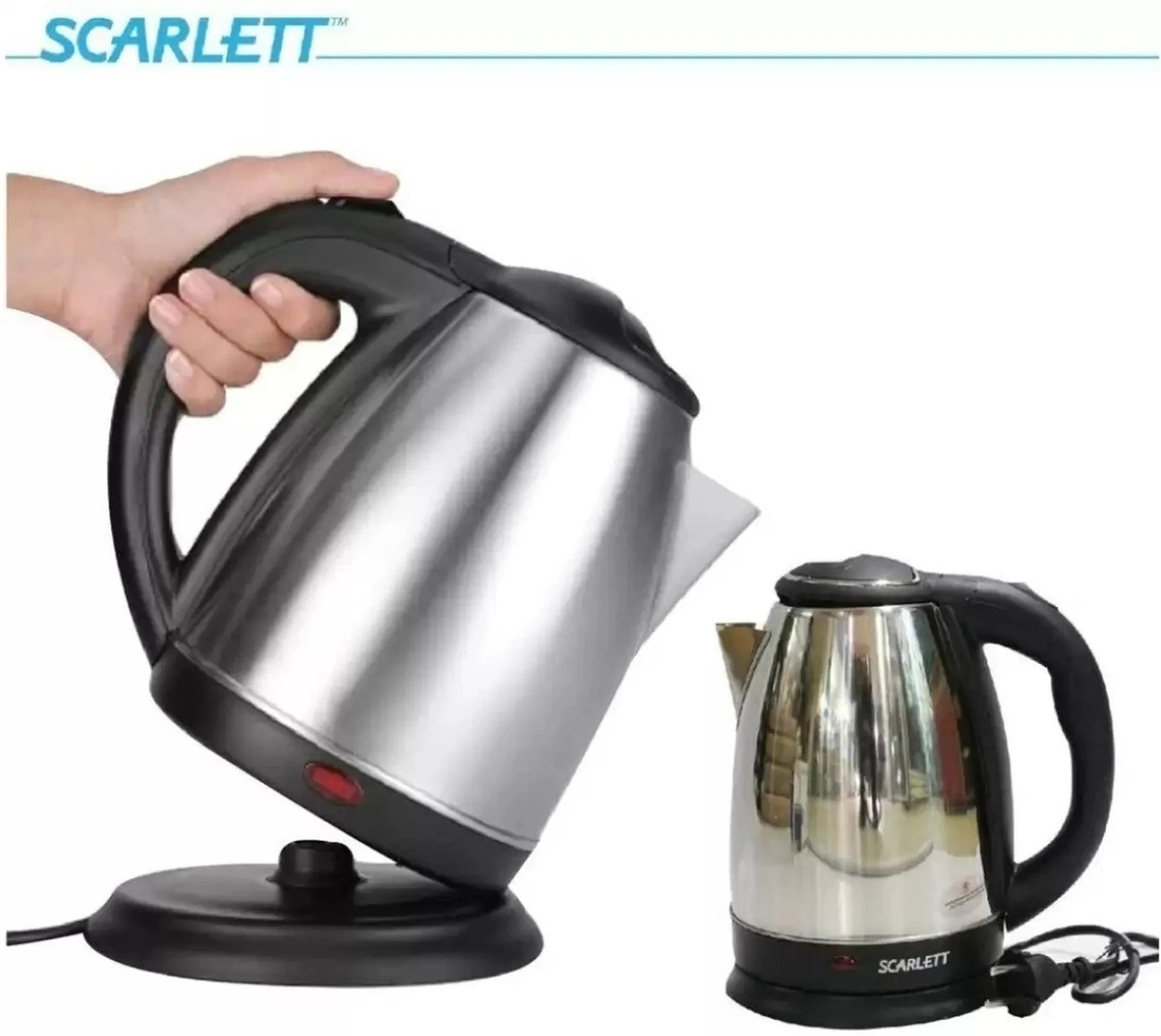 2 L Stainless Steel Electric Kettle: 2.0 Liter