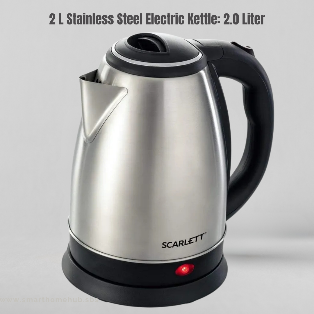 2 L Stainless Steel Electric Kettle: 2.0 Liter