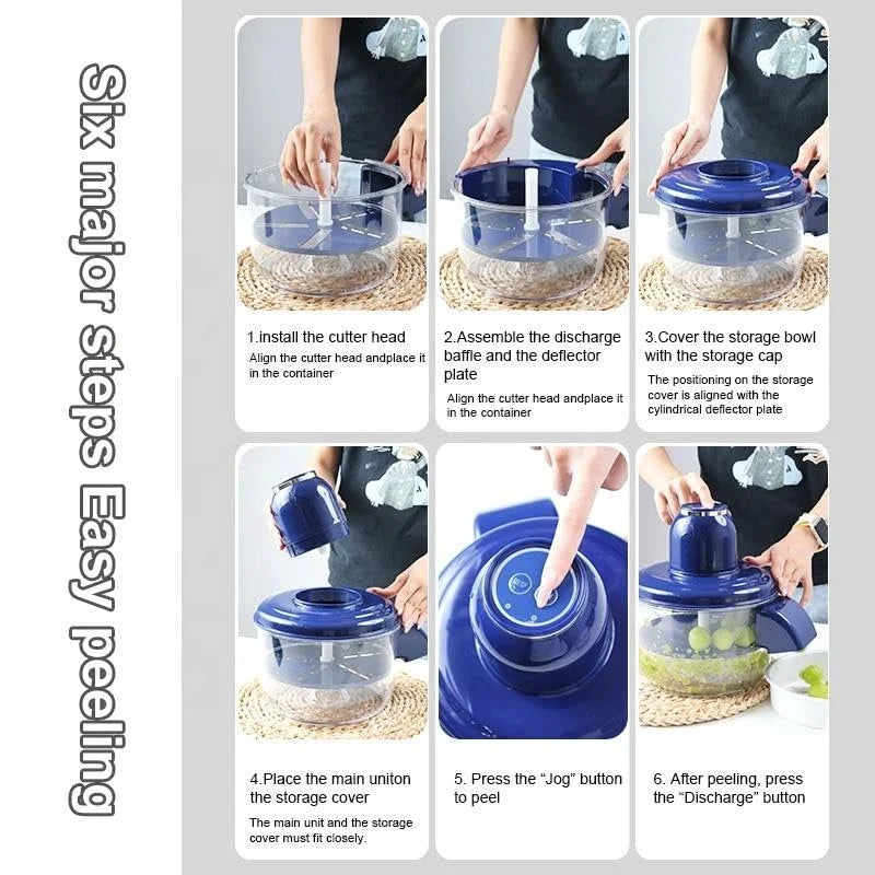Automatic Electric Fruit And Vegetable Peeler Machine., Capacity: 200 kg/hr