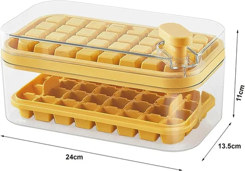 Ice Cube Tray with Lid 2 Layer