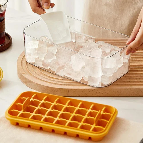 Ice Cube Tray with Lid 2 Layer