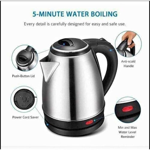 2 L Stainless Steel Electric Kettle: 2.0 Liter